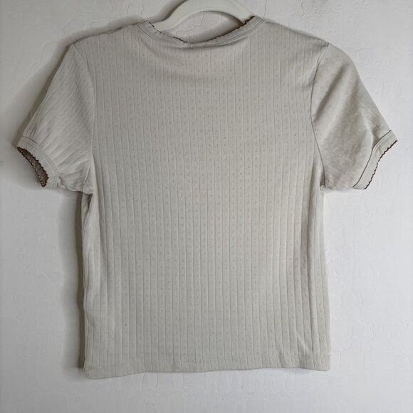 Free People Sunday Market Pointelle Tee - Picture 4 of 6